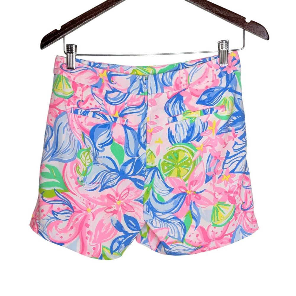 Lilly Pulitzer Ariana Shorts Sz 0 Multi Havana Cocktail Resort Vacation Beachy - Picture 3 of 7